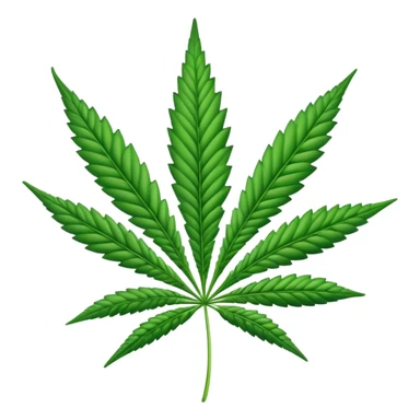 Weed leaf sticker