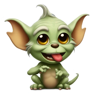 Gremlin blowing a kiss sticker