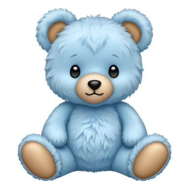 Ourse en peluche bleu claire sticker
