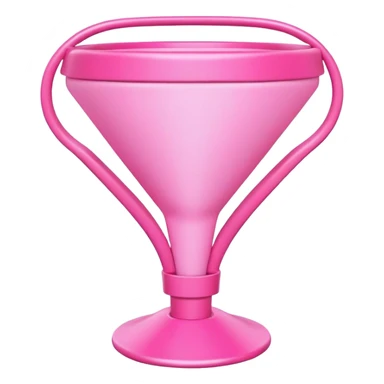 pink 3d ai search funnel sticker
