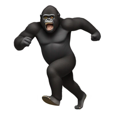 gorila corriendo sticker