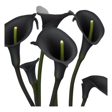 black calla lilly  sticker