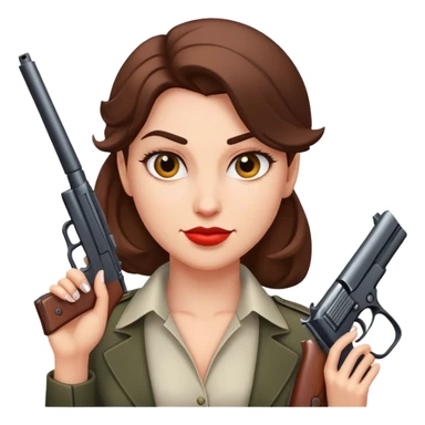 Yn with gun with smirk sticker