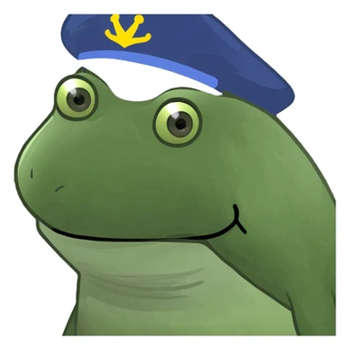 With a backwards hat sticker