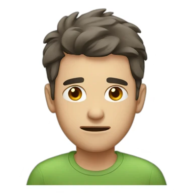 guy suffering internally sticker