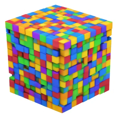 voxel 3d tensor sticker