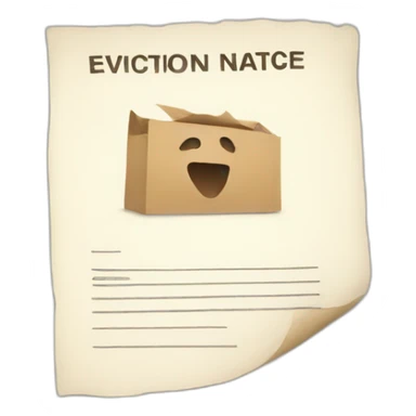 Eviction notice sticker