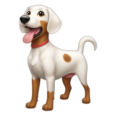 Perro salchicha con alas sticker