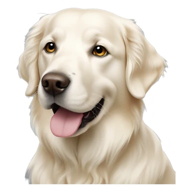 white english cream golden retriever sticker
