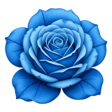 Blue rose sticker