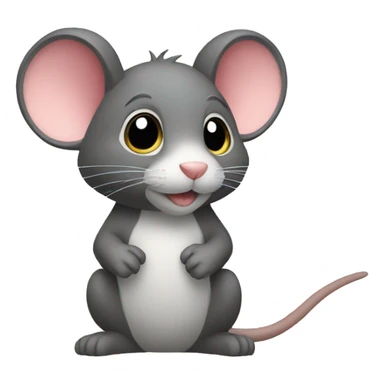 Raton con alas sticker