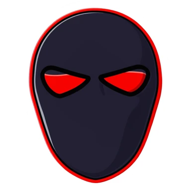 red ski mask sticker