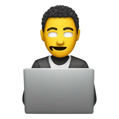 anonymous with laptop sticker