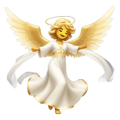 two angels dancing sticker
