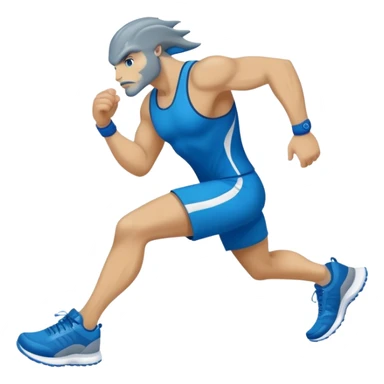 Ocean predator sporting blue athletic footwear sticker