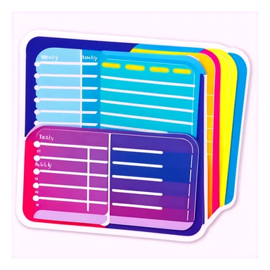 Weekly planner sticker