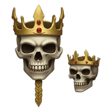 Skull king sticker
