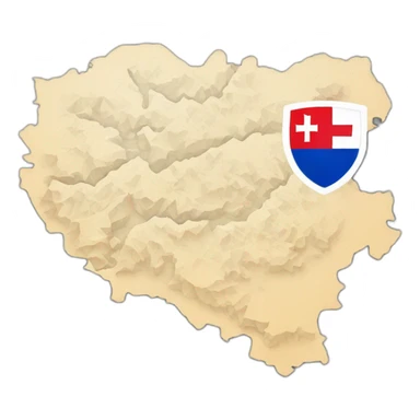 Slovakia map sticker