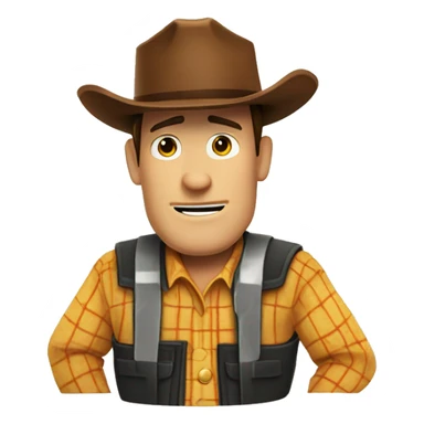 sheriff woody of construction site sticker