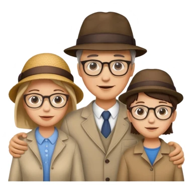 PAPÁ MAMA HIJO HIJA HIJO sticker