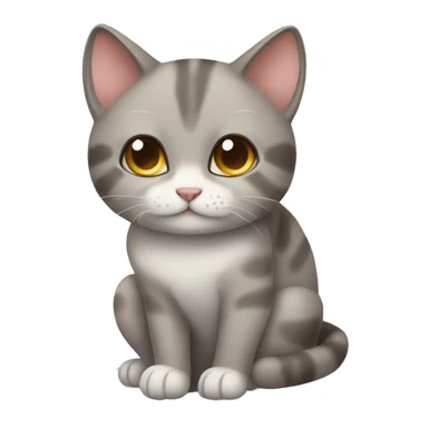 a charming cat purring at the user sticker