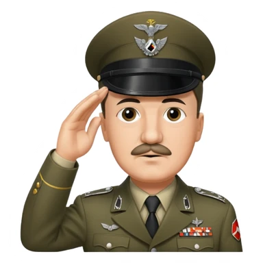 Adolf Hitler saluting  sticker