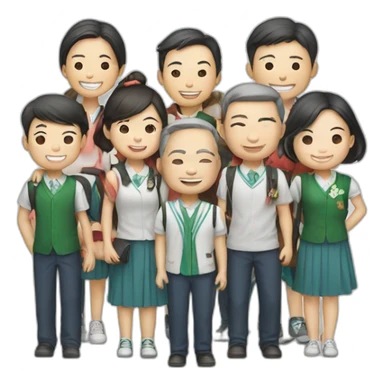 school reunion in Taiwan sticker