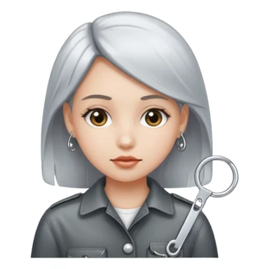 girls safety pin sticker