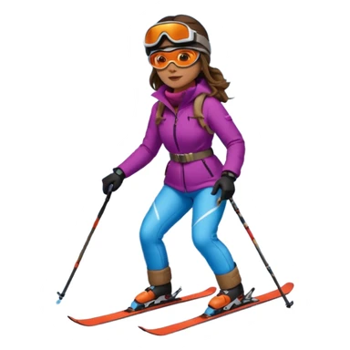 Woman Ski, Backgroundatterhorn sticker