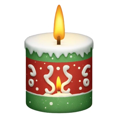 Christmas candle sticker
