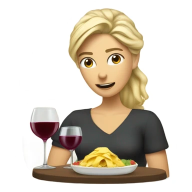 Repas raclette et deux verres de vin blanc en couple, femme blonde cheveux aux-dessus des épaules homme petite barbe et moustache grisonnantes et cheveux bruns grisonnant  sticker