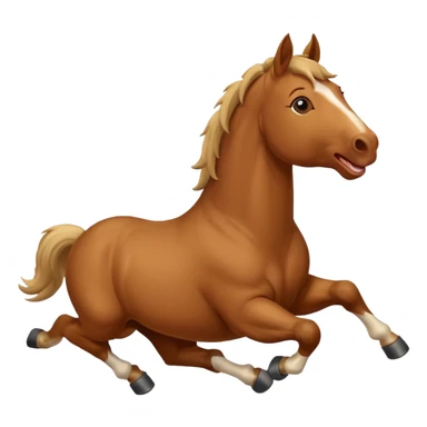 Rolling on the Floor Laughing horse sticker