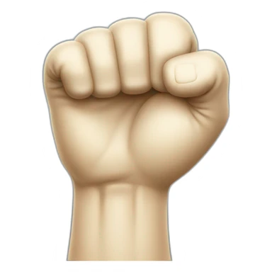 White glove back fist  sticker