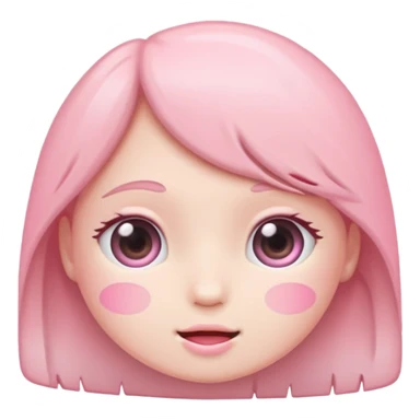 Soft pembe tarzında pembe pastel renginde ifadeler sticker