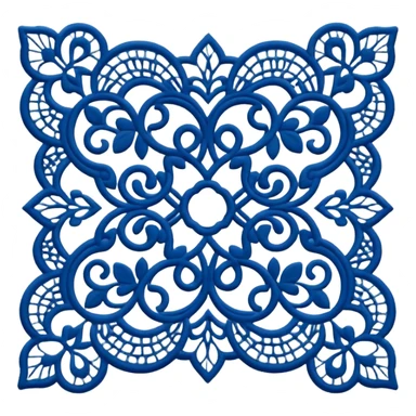  Lace fabric sticker