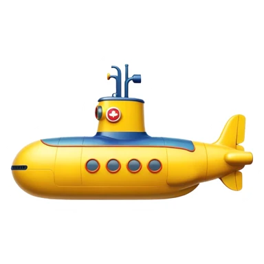 Yellow big submarine sticker