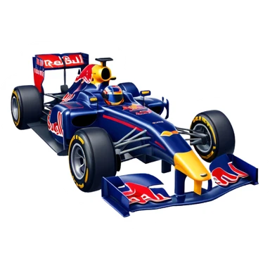 a 2010 Red Bull Formula 1 car sticker