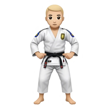 Faixa blanca jiujitsu sticker