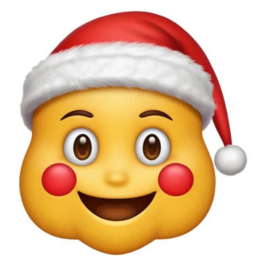 a Christmas emoji sticker