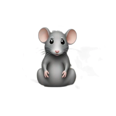 rat sitting on dirty sofa sticker