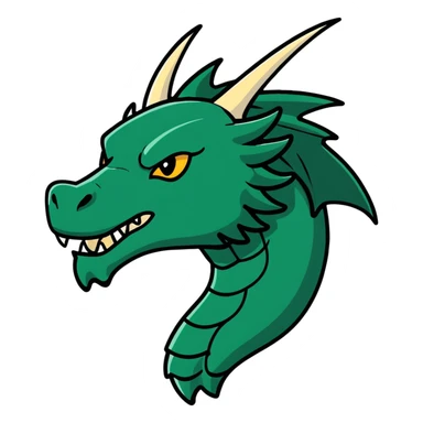 Minecraft black dragon head sticker