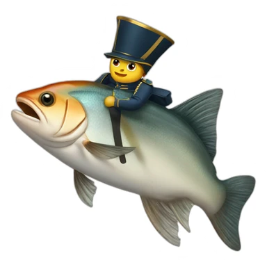 Napoleon on a fish sticker