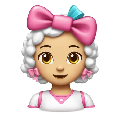 Hello kitty with bows sticker