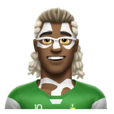 pumped up soccer player sticker