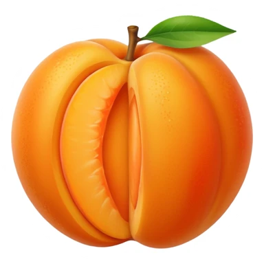 cutted appricot sticker