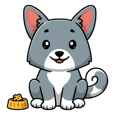 dog training with treats sticker