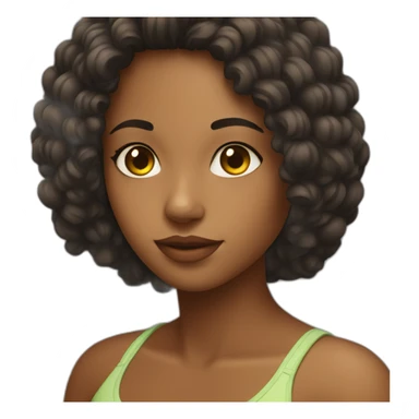 Brazilian girl sticker
