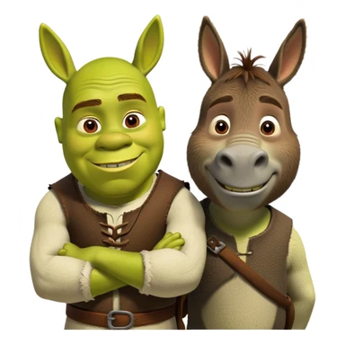 Shrek donkey emoji sticker