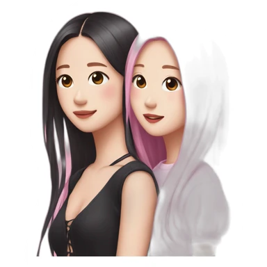 Rosee and Jisoo Blackpink sticker
