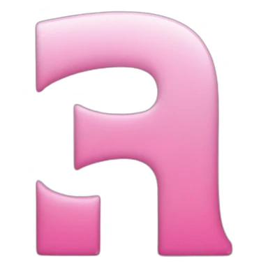 Capital N letter with pink colour sticker